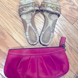 Coach purse and shoes
